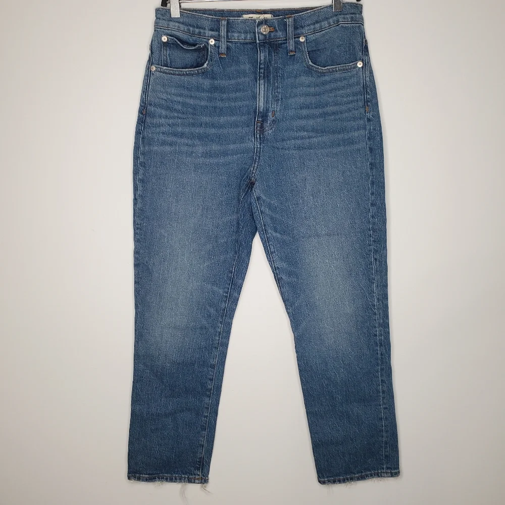18) MADEWELL "The High-Rise Slim Crop Boyfriend" Sz. 28 - Picture 1 of 7